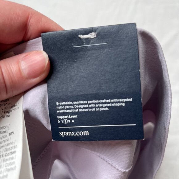 Spanx High-Waisted Purple EcoCare Shaping Thong Seamless Panty Small 40048r - Picture 6 of 6